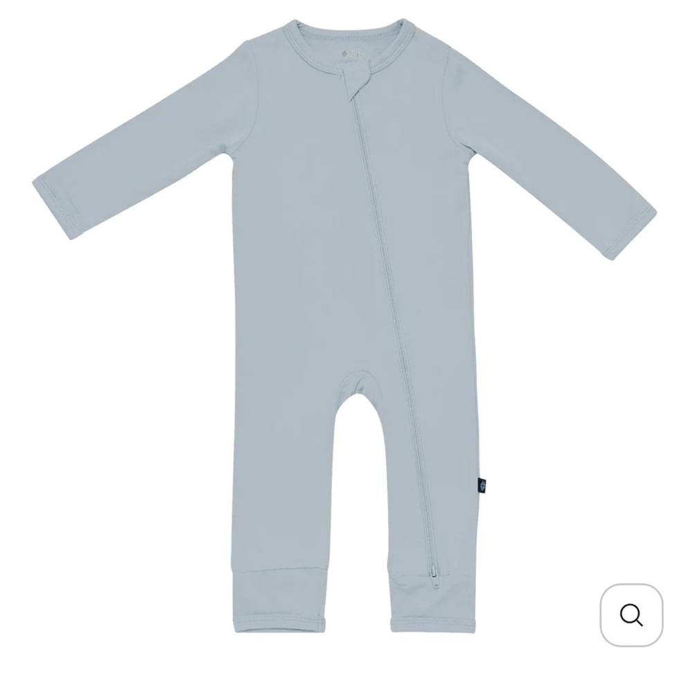 Kyte BABY zippered romper 3-6m Fog